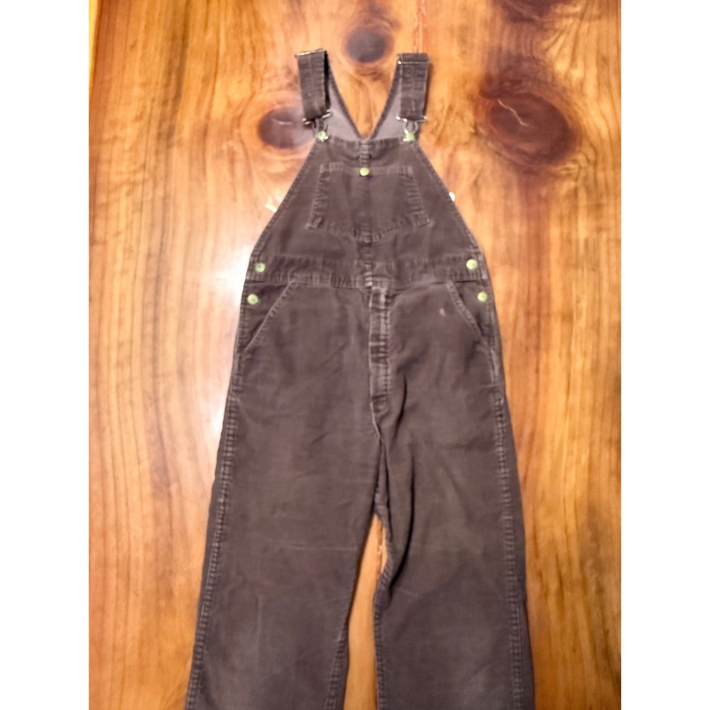Vintage 70s Oskosh Unisex Overall Pants Men XS Womens S Corduroy Cotton Wide XX6 - Picture 2 of 8